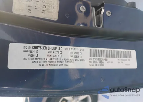 2014 Dodge Charger Se из США, поврежденный, VIN 2C3CDXBG5EH314934